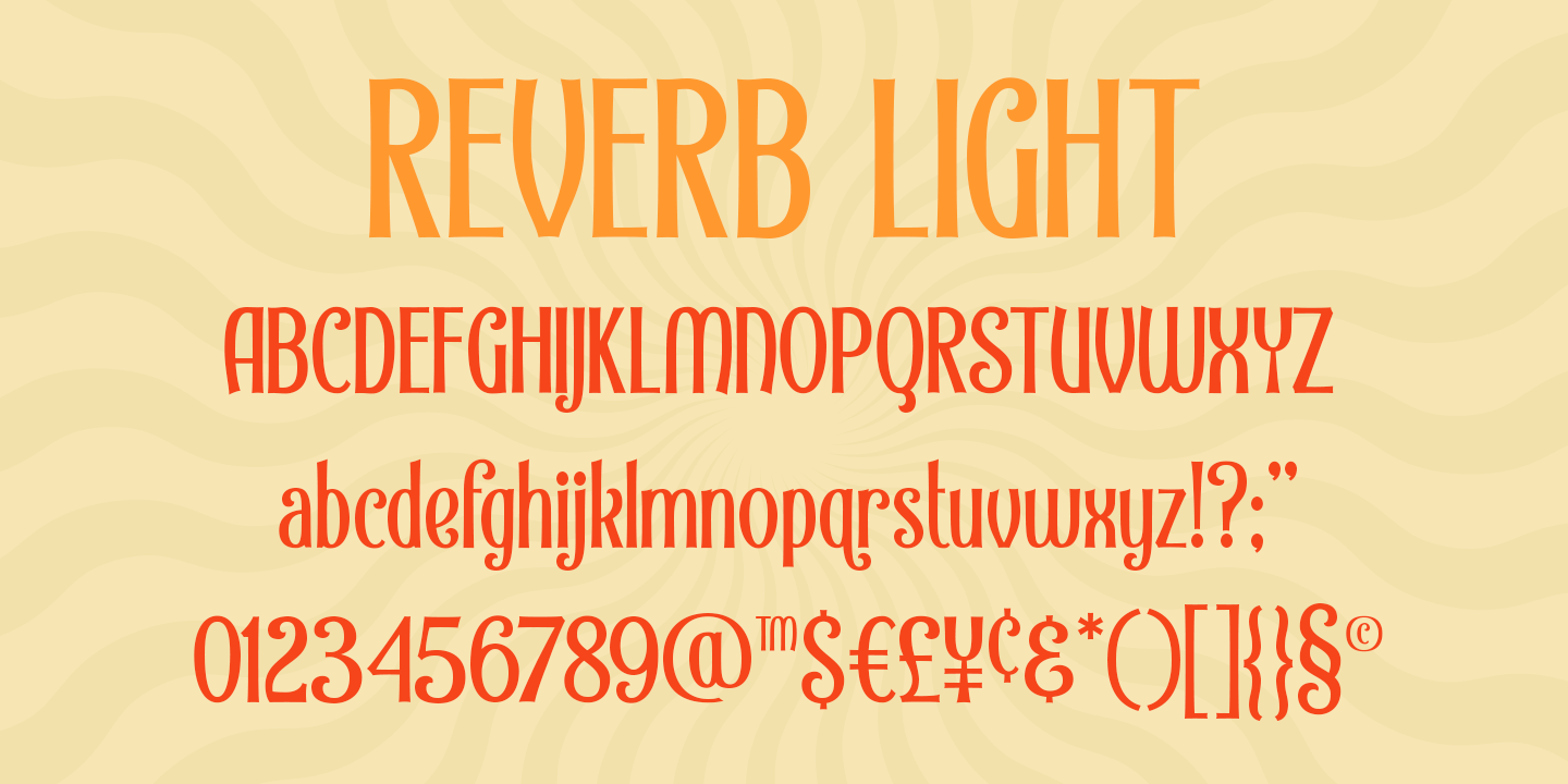 Example font Reverb #5